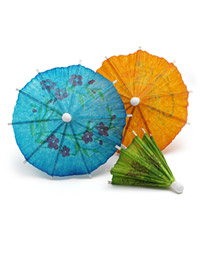 mini umbrellas
