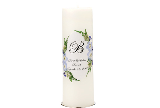 Located in Wedding Ceremony Unity Candles Beautiful blue bouquet unity