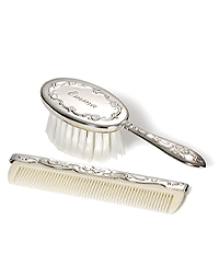 French Chippendale Girl's Brush and Comb Set