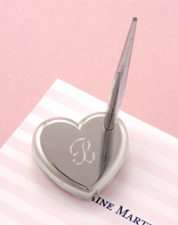 Personalized Heart Pen & Holder