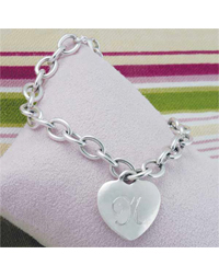 Silver-plated Heart Bracelet