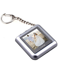 Digital Picture Keychain - Silver