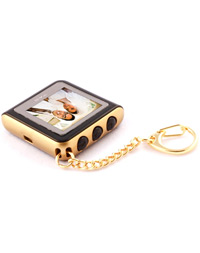 Digital Picture Keychain - Gold