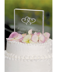 Personalized Acrylic Square Cake Topper