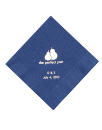 Personalized Beverage Napkins - The Perfect Pair