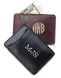 Personalizable Leather Money Clip